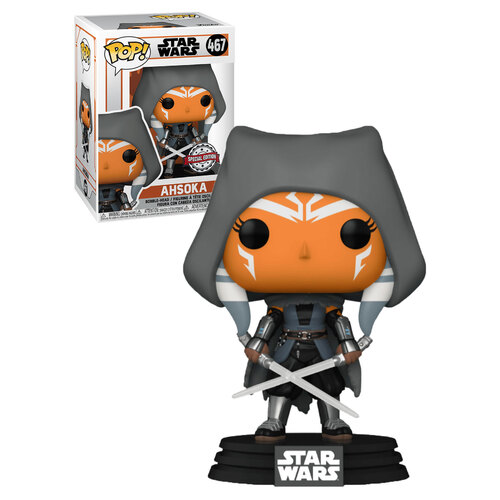Funko POP! Star Wars #467 The Mandalorian - Ahsoka (Hooded) - New, Mint Condition