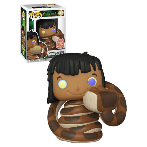 Funko POP! Disney The Jungle Book #987 Mowgli With Kaa - Limited Neko Exclusive - New