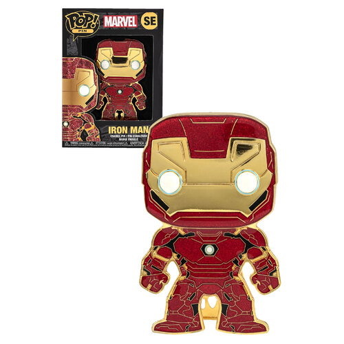 Funko POP! Pin Marvel #03 Iron Man Pin Badge In Display Box - New, Mint Condition