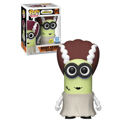 Funko POP! Movies Minions #970 Bride Kevin (Glows In The Dark) - Limited Funko Shop Exclusive - New, Mint Condition