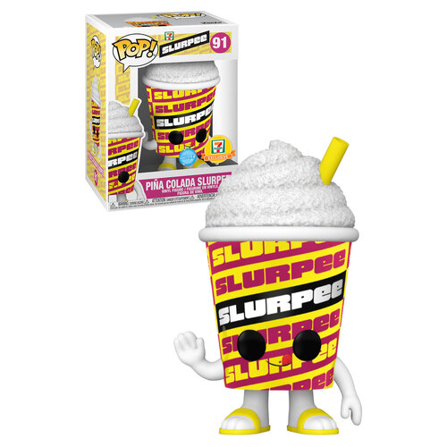 Funko POP! Ad Icons 7-Eleven #91 Pina Colada Slurpee (Glitter) - Limited 7 Eleven Exclusive - New, Mint Condition