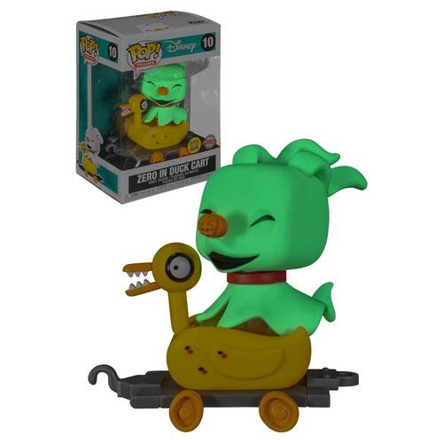 Funko POP! Trains Nightmare Before Christmas #10 Zero In Duck Cart (Glows In The Dark) - New, Mint Condition