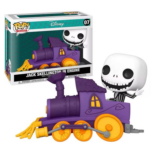 Funko POP! Disney The Nightmare Before Christmas Trains #07 Jack Skellington In Engine - New, Mint Condition