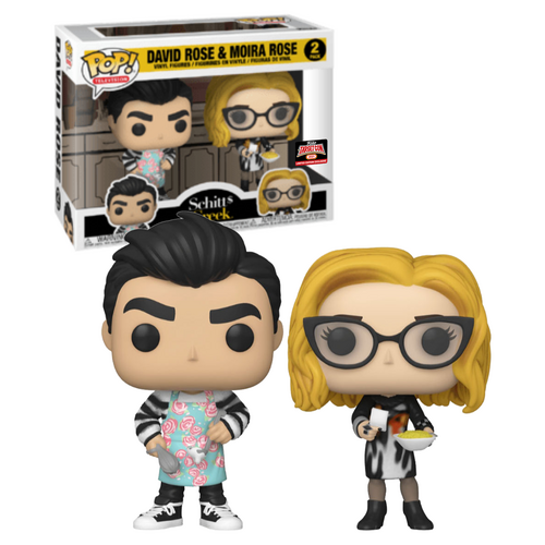 Funko POP! 2 Pack Television Schitt's Creek #54584 David Rose & Moira Rose - Limited Target Exclusive - New, Mint Condition