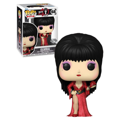 Funko POP! Icons Elvira 40 Years #68 Elvira (Diamond Collection) - New, Mint Condition