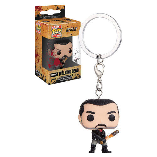Funko Pocket POP Keychain The Walking Dead 21189 Negan Bloody New Mint Condition