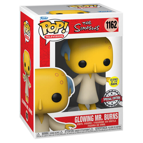 Funko POP! Television The Simpsons #1162 Glowing Mr Burns (Glows In The Dark) - New, Mint Condition
