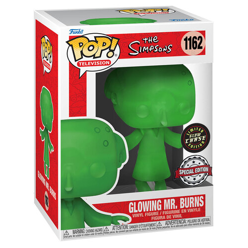 Funko POP! The Simpsons #1162 Glowing Mr Burns (Glows In The Dark) - Limited Chase Edition -  New