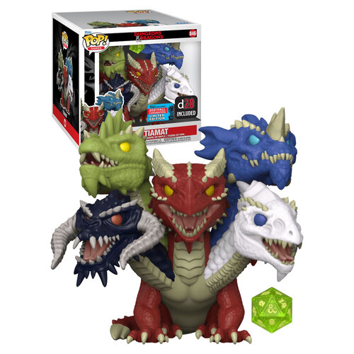 Funko POP! Games Super-Sized 6" Dungeons & Dragons #846 Tiamat - 2021 New York Comic Con (NYCC) Limited Edition - New, Mint Condition