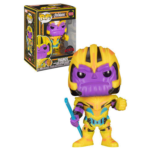 Funko POP! Marvel Avengers Endgame #909 Thanos (Black Light) - New, Mint Condition
