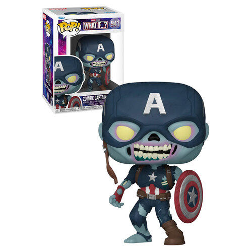 Funko POP! Marvel What If…? #941 Zombie Captain America - New, Mint Condition