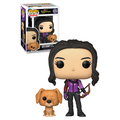 Funko POP! Marvel Hawkeye #1212 Kate Bishop With Lucky The Pizza Dog - New, Mint Condition