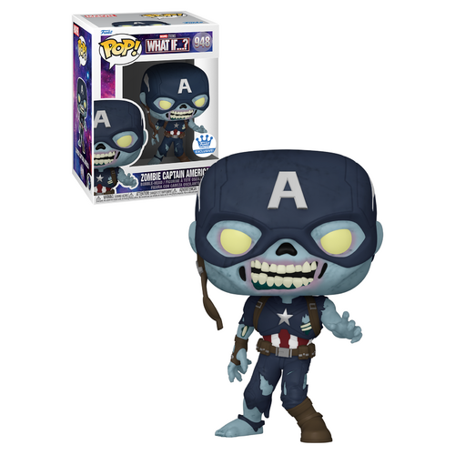 Funko POP! Marvel What If…? #948 Zombie Captain America - Limited Funko Shop Exclusive - New, Mint Condition