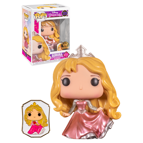 Funko POP! Disney Ultimate Princess #325 Aurora (With Pin) - Limited Funko Shop Exclusive - New, Mint Condition
