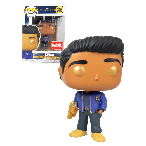 Funko POP! Marvel Eternals #746 Kingo (Action) - Limited Marvel Collector Corps Exclusive - New, Mint Condition