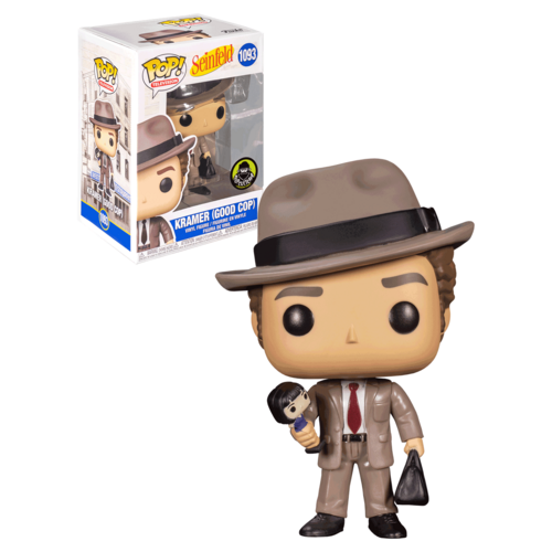 Funko POP! Television Seinfeld #1093 Kramer (Good Cop) - Popcultcha Exclusive - New, Mint Condition