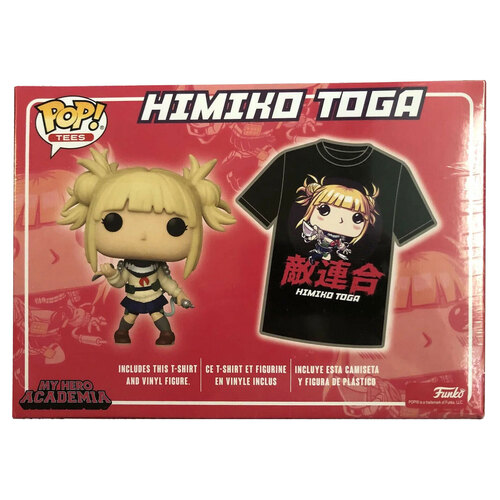 Funko POP! My Hero Academia #1029 Himiko Toga (Unmasked) POP! & T-Shirt ...
