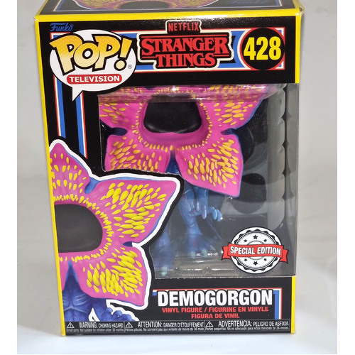 Funko POP! Television Stranger Things #428 Demogorgon (Black Light) - New, With Minor Box Damage