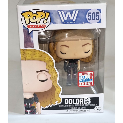 Funko POP! Television Westworld #505 Dolores (2017 Comic-Con Exclusive) - New, With Minor Box Damage
