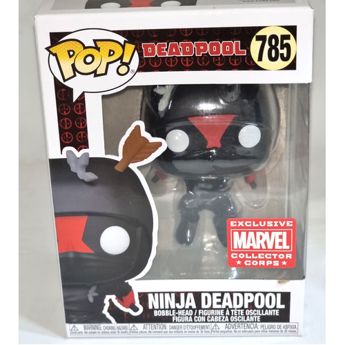 Funko POP! Marvel Deadpool #785 Ninja Deadpool - Limited Collector Corps Exclusive - New, With Minor Box Damage