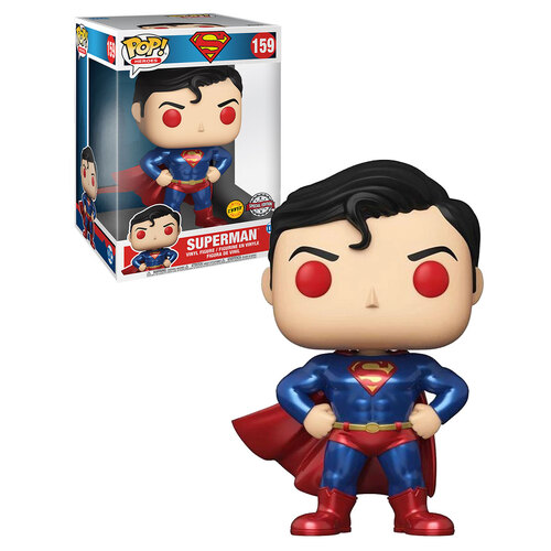 Funko POP! Heroes Superman #159 Superman Super Sized 10” - Limited Chase Edition - New, Mint Condition