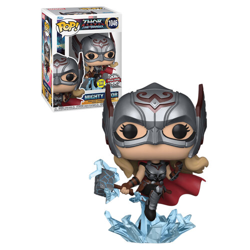 Funko POP! Marvel Thor Love & Thunder #1046 Mighty Thor (Glows In The Dark) - New, Mint Condition