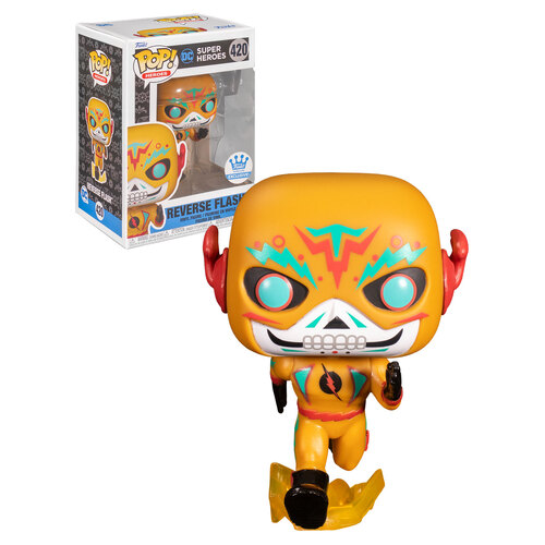 Funko POP! Heroes DC Super Heroes #420 Reverse Flash (Dia De Los Muertos) - Limited Funko Shop Exclusive - New, Mint Condition