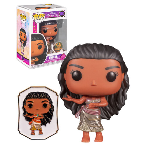 Funko POP! Disney Ultimate Princess #1162 Moana (With Pin) - Limited Funko Shop Exclusive - New, Mint Condition