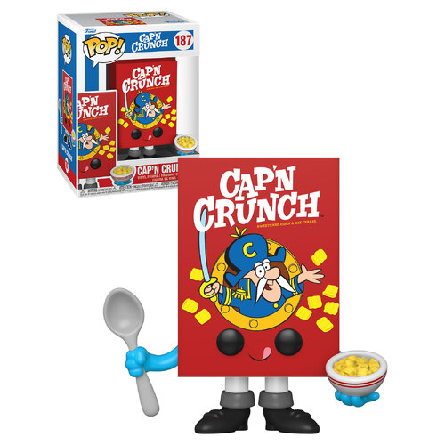 Funko POP! Ad Icons Foodies Cap'n Crunch #187 Cap'n Crunch (Cereal Box) - New, Mint Condition