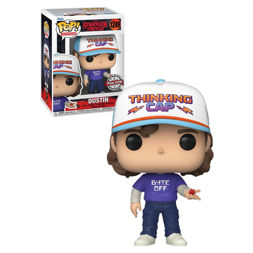 Funko POP! Television Netflix Stranger Things #1249 Dustin With D&D Die - New, Mint Condition