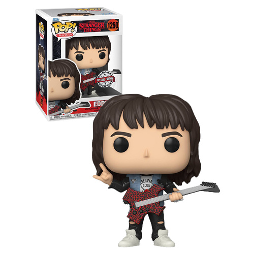 Funko POP! Television Netflix Stranger Things #1250 Eddie With Guitar - New, Mint Condition
