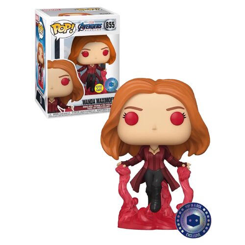 Funko POP! Marvel Avengers Endgame #855 Wanda Maximoff (Glows In The Dark) - Limited PopInABox Exclusive - New, Mint Condition