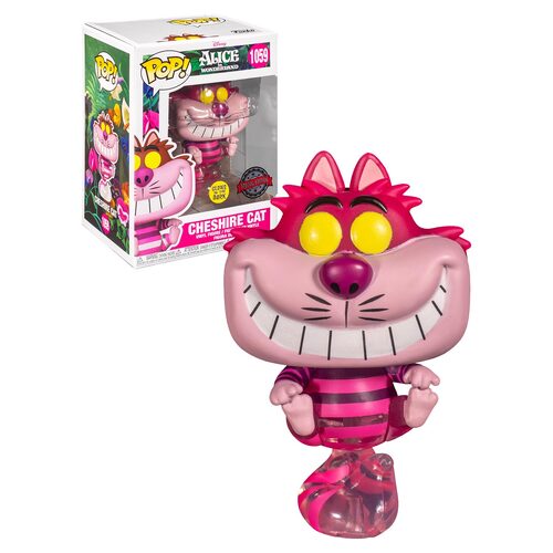 Funko POP! Disney Alice In Wonderland #1059 Cheshire Cat (Translucent Glows In The Dark) - New, Mint Condition