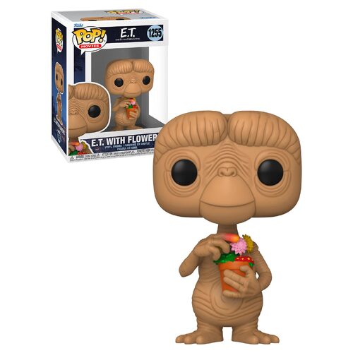 Funko POP! Movies E.T. The Extra-Terrestrial #1255 E.T. With Flowers - New, Mint Condition