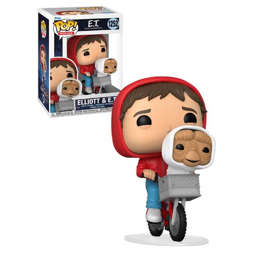 Funko POP! Movies E.T. The Extra-Terrestrial #1252 Elliot & E.T. In Bike Basket - New, Mint Condition