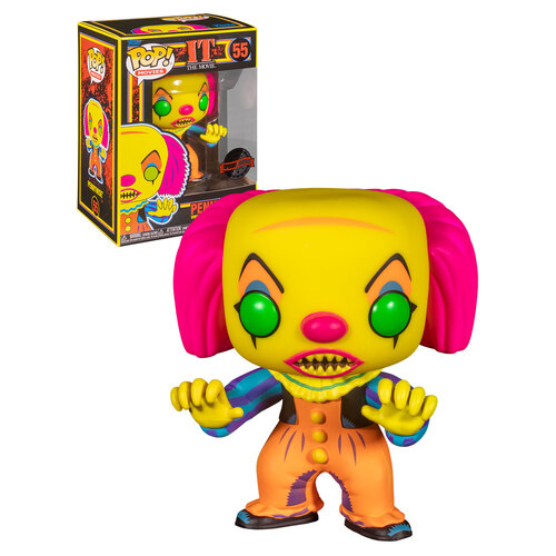 Funko POP! Movies It #55 It (1990) - Pennywise (Black Light) - New, Mint Condition