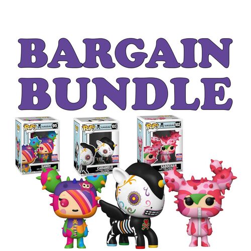 Funko POP! Tokidoki Bargain Bundle - #95 Sandy, #102 Sabachan, #103 Caramelo - 2021 San Diego Comic Con (SDCC) Limited Edition - New, Mint Condition
