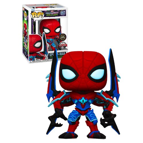 Funko POP! Marvel Mechstrike Monster Hunters #997 Spider-Man - Limited Glow Chase Edition - New