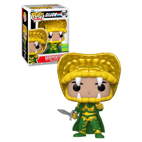 Funko POP! Retro Toys G.I. Joe #107 Serpentor - 2022 San Diego Comic Con Limited Edition - New, Mint Condition