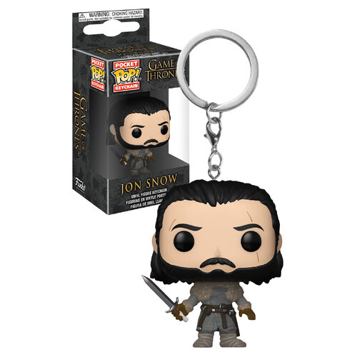 Funko Pocket POP! Keychain Game Of Thrones #31812 Jon Snow (Beyond The Wall) - New, Mint Condition