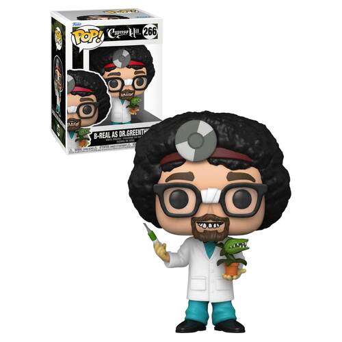 Funko POP! Rocks Cypress Hill #266 B-Real As Dr. Greenthumb - New, Mint Condition