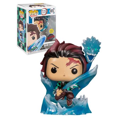 Funko POP! Animation Demon Slayer #873 Tanjiro Kamado (With Dragon - Glows In The Dark) - New, Mint Condition