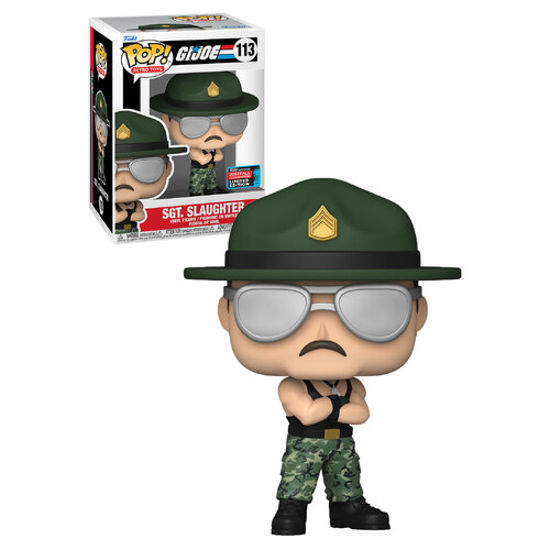 Funko POP! Retro Toys G.I. Joe #113 Sergeant Slaughter - 2022 New York Comic Con (NYCC) Limited Edition - New, Mint Condition