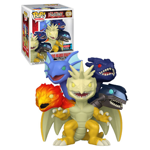 Funko POP! Animation Yu-Gi-Oh! #1230 Five-Headed Dragon Super-Sized - 2022 New York Comic Con (NYCC) Limited Edition - New, Mint Condition