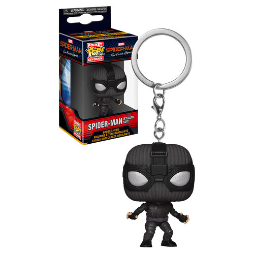 Funko Pocket POP! Keychain Spider-Man Far From Home #39362 Spider-Man (Stealth Suit) - New, Mint Condition