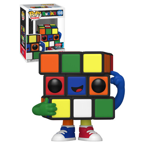 Funko POP! Retro Toys Rubik's #108 Rubik's Cube - 2022 New York Comic Con (NYCC) Limited Edition - New, Mint Condition