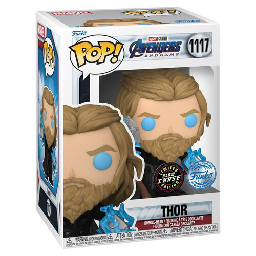 Funko POP! Marvel Avengers Endgame #1117 Thor With Thunder & Stormbreaker - Limited Chase Edition - New, Mint Condition