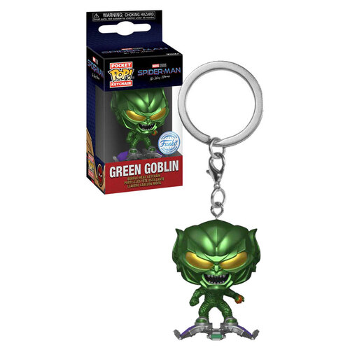 Funko Pocket POP! Marvel Spider-Man No Way Home #68362 Green Goblin With Bomb Keychain RS - New, Mint Condition