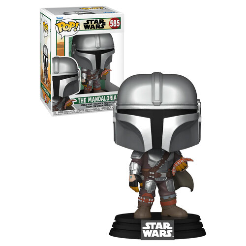 Funko POP! Star Wars Book Of Boba Fett #585 Mandalorian With Pouch - New, Mint Condition