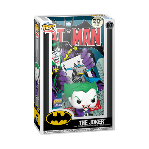 Funko POP! Comic Covers Batman #07 The Joker - Back in Town - 2022 Comic Con Experience (CCXP) Limited Edition - New, Mint Condition
